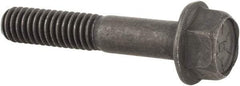 Value Collection - 5/16-18 UNC, 1-3/4" Length Under Head, Hex Drive Flange Bolt - 7/8" Thread Length, Grade 8 Alloy Steel, Smooth Flange, Phosphate & Oil Finish - Caliber Tooling