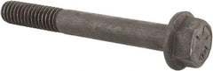 Value Collection - 5/16-18 UNC, 2-1/2" Length Under Head, Hex Drive Flange Bolt - 7/8" Thread Length, Grade 8 Alloy Steel, Smooth Flange, Phosphate & Oil Finish - Caliber Tooling