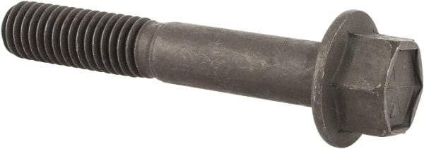 Value Collection - 7/16-14 UNC, 2-3/4" Length Under Head, Hex Drive Flange Bolt - 1-1/8" Thread Length, Grade 8 Alloy Steel, Smooth Flange, Phosphate & Oil Finish - Caliber Tooling