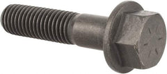 Value Collection - 5/8-11 UNC, 2-3/4" Length Under Head, Hex Drive Flange Bolt - 1-1/2" Thread Length, Grade 8 Alloy Steel, Smooth Flange, Phosphate & Oil Finish - Caliber Tooling