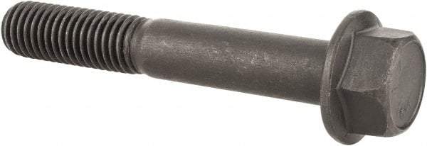 Value Collection - 5/8-11 UNC, 4" Length Under Head, Hex Drive Flange Bolt - 1-1/2" Thread Length, Grade 8 Alloy Steel, Smooth Flange, Phosphate & Oil Finish - Caliber Tooling