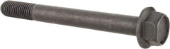 Value Collection - 5/8-11 UNC, 6" Length Under Head, Hex Drive Flange Bolt - 1-1/2" Thread Length, Grade 8 Alloy Steel, Smooth Flange, Phosphate & Oil Finish - Caliber Tooling