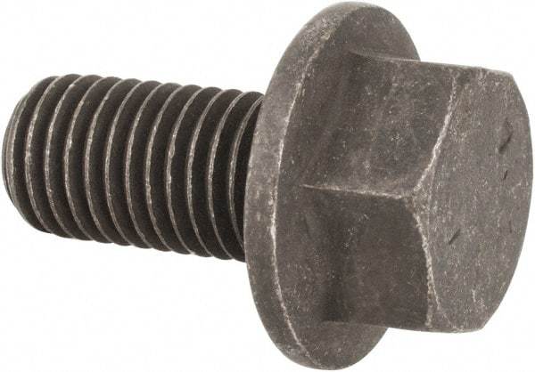 Value Collection - 3/4-10 UNC, 1-1/2" Length Under Head, Hex Drive Flange Bolt - 1-1/2" Thread Length, Grade 8 Alloy Steel, Smooth Flange, Phosphate & Oil Finish - Caliber Tooling