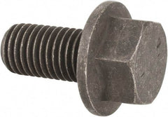 Value Collection - 3/4-10 UNC, 1-1/2" Length Under Head, Hex Drive Flange Bolt - 1-1/2" Thread Length, Grade 8 Alloy Steel, Smooth Flange, Phosphate & Oil Finish - Caliber Tooling