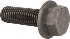 Value Collection - 3/4-10 UNC, 2-1/4" Length Under Head, Hex Drive Flange Bolt - 1-3/4" Thread Length, Grade 8 Alloy Steel, Smooth Flange, Phosphate & Oil Finish - Caliber Tooling