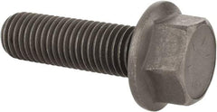 Value Collection - 3/4-10 UNC, 2-1/2" Length Under Head, Hex Drive Flange Bolt - 1-3/4" Thread Length, Grade 8 Alloy Steel, Smooth Flange, Phosphate & Oil Finish - Caliber Tooling