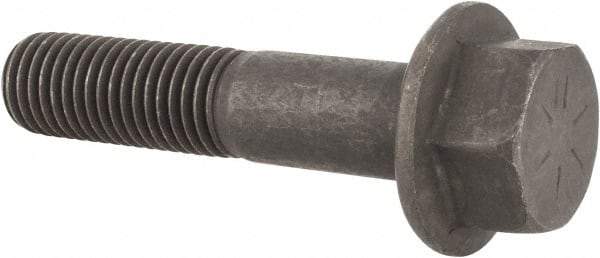 Value Collection - 3/4-10 UNC, 3-1/2" Length Under Head, Hex Drive Flange Bolt - 1-3/4" Thread Length, Grade 8 Alloy Steel, Smooth Flange, Phosphate & Oil Finish - Caliber Tooling