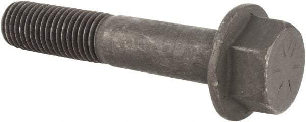 Value Collection - 3/4-10 UNC, 4" Length Under Head, Hex Drive Flange Bolt - 1-3/4" Thread Length, Grade 8 Alloy Steel, Smooth Flange, Phosphate & Oil Finish - Caliber Tooling