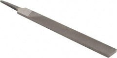 Value Collection - 6" Long, Second Cut, Hand American-Pattern File - Double Cut, 5/32" Overall Thickness, Tang - Caliber Tooling