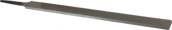 Value Collection - 12" Long, Second Cut, Hand American-Pattern File - Double Cut, 9/32" Overall Thickness, Tang - Caliber Tooling