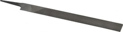 Value Collection - 10" Long, Smooth Cut, Knife American-Pattern File - Double Cut, 1/4" Overall Thickness, Tang - Caliber Tooling