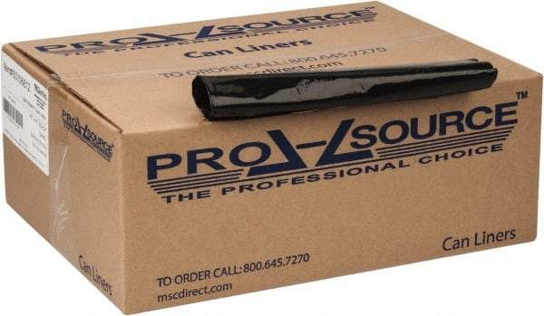 PRO-SOURCE - 1.5 mil Thick, Heavy-Duty Trash Bags - 43" Wide x 47" High, Black - Caliber Tooling