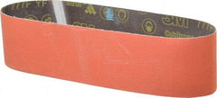 3M - 4" Wide x 36" OAL, 80 Grit, Ceramic Abrasive Belt - Ceramic, Medium, Coated, YF Weighted Cloth Backing, Wet/Dry, Series 777F - Caliber Tooling