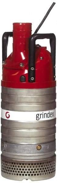 Grindex - 4-2/5 hp, 460 Amp Rating, 460 Volts, Nonautomatic Operation, Dewatering Pump - 3 Phase, Aluminum Housing - Caliber Tooling