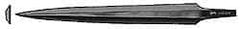 Grobet - 6" Swiss Pattern Barrette File - 23/32" Width Diam x 5/32" Thick - Caliber Tooling