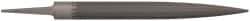 Grobet - 10" Standard Precision Swiss Pattern Half Round File - Double Cut, 1" Width Diam x 19/64" Thick, With Tang - Caliber Tooling