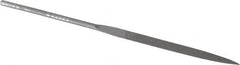 Grobet - 4" Needle Precision Swiss Pattern Barrette File - Round Handle - Caliber Tooling