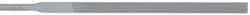 Grobet - 6-1/4" Needle Precision Swiss Pattern Equalling File - Round Handle - Caliber Tooling