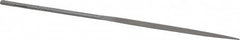 Grobet - 5-1/2" Needle Precision Swiss Pattern Half Round File - Round Handle - Caliber Tooling