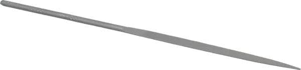 Grobet - 6-1/4" Needle Precision Swiss Pattern Half Round File - Round Handle - Caliber Tooling