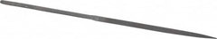 Grobet - 5-1/2" Needle Precision Swiss Pattern Three Square File - Round Handle - Caliber Tooling