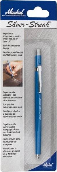 Markal - Metallic Silver Graphite Petroleum Base Marker - Fine Tip - Caliber Tooling