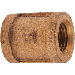 Merit Brass - Class 125, 1/4" Internal Pipe, Brass Coupling - FBSPT x FBSPT - Caliber Tooling