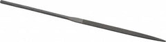 Nicholson - 6-1/4" Needle Precision Swiss Pattern Flat File - Round Handle - Caliber Tooling