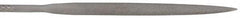 Nicholson - 4" Needle Precision Swiss Pattern Half Round File - Round Handle - Caliber Tooling