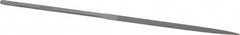 Nicholson - 5-1/2" Needle Precision Swiss Pattern Three Square File - Round Handle - Caliber Tooling