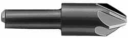 Hertel - 3/8" Head Diam, 1/4" Shank Diam, 6 Flute 120° High Speed Steel Countersink - Caliber Tooling