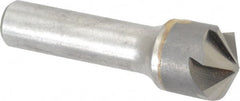 Made in USA - 3/4" Head Diam, 1/2" Shank Diam, 6 Flute 120° Solid Carbide Countersink - Caliber Tooling