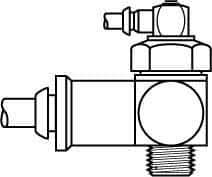 Parker - 1/4 Inlet Brass Hydraulic Control Valve - 1/4 Thread - Caliber Tooling