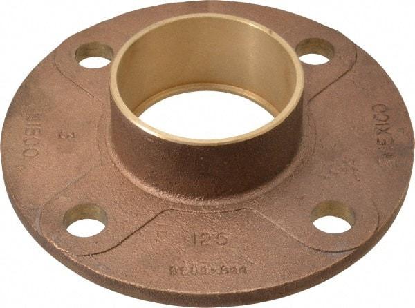 NIBCO - 3" Pipe, 7-1/2" OD, Cast Copper Companion Pipe Flange - 125 psi, C End Connection, 6" Across Bolt Hole Centers - Caliber Tooling