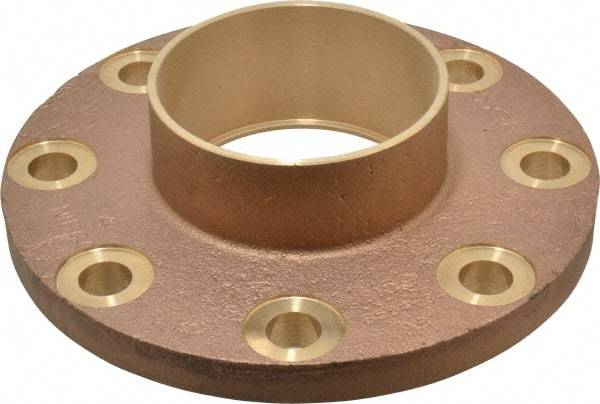 NIBCO - 4" Pipe, 9" OD, Cast Copper Companion Pipe Flange - 150 psi, C End Connection, 7-1/2" Across Bolt Hole Centers - Caliber Tooling