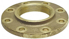 NIBCO - 3" Pipe, 7-1/2" OD, Cast Copper Threaded Companion Pipe Flange - 150 psi, F End Connection, 6" Across Bolt Hole Centers - Caliber Tooling