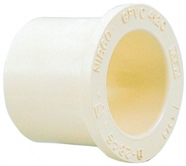 NIBCO - 2 x 1-1/4" CPVC Plastic Pipe Bushing - Spig x Slip End Connections - Caliber Tooling