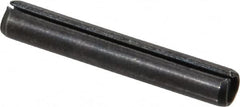 Value Collection - 5/32" Diam x 1" Long Slotted Spring Pin - Grade 1070-1090 Alloy Steel, Black Oxide Finish - Caliber Tooling