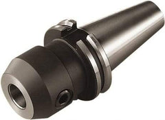 Seco - CAT40 Taper Shank 3/8" Hole End Mill Holder/Adapter - 1-3/8" Nose Diam, 2" Projection, Through-Spindle & DIN Flange Coolant - Exact Industrial Supply