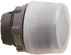 Schneider Electric - 22mm Mount Hole, Extended Straight, Pushbutton Switch Only - Round, Black Pushbutton, Nonilluminated, Momentary (MO) - Caliber Tooling