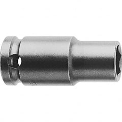 Impact Socket: 3/8″ Drive, 0.625″ Socket, Square Drive 6-Point, 1.5″ OAL