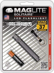 Mag-Lite - Clear LED Bulb, 47 Lumens, Mini Flashlight - Gray Aluminum Body, 1 AAA Alkaline Battery Included - Caliber Tooling