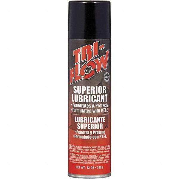 Tri-Flow - 12 oz Aerosol Petroleum Lubricant - Brown, -60°F to 475°F - Caliber Tooling