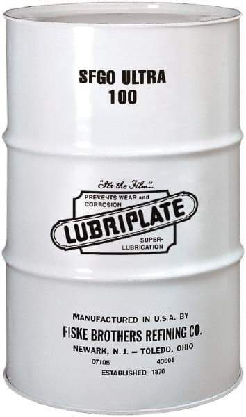 Lubriplate - 55 Gal Drum, ISO 100, SAE 40, Air Compressor Oil - 7°F to 385°, 556 Viscosity (SUS) at 100°F, 77 Viscosity (SUS) at 210°F - Caliber Tooling