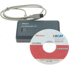 Mitutoyo - SPC U-Wave Receiver - Use with U-Wave Wireless System for SPC Data Transfer & Calipers - Caliber Tooling