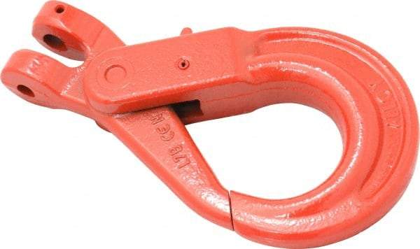 Pewag - 3/8 Inch Chain Diameter, Grade 80 Clevis Hook - 7,100 Lbs. Load Capacity, 15/32 Inch Inside Diameter, 15/32 Inch Pin Diameter, 1-31/32 Inch Hook Throat, 1-49/64 Inch Hook Width - Caliber Tooling