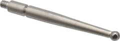 Mitutoyo - 2mm Ball Diam, Carbide, Ball Test Indicator Contact Point - 1.04" Contact Point Length, Use with Mitutoyo 513 Series Dial Test Indicators - Caliber Tooling