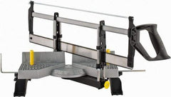 Stanley - 45°, 54°, 60°, 67.5°, 75°, 90° Miter Saw Miter Box & Saw - 14-1/2" Box Width x 27-3/4" Box Length - Caliber Tooling