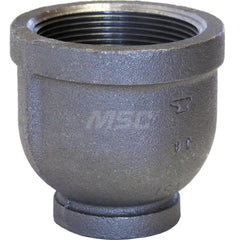 Black Reducing Coupling: 3 x 1-1/4″, 150 psi, Threaded Malleable Iron, Black Finish, Class 150