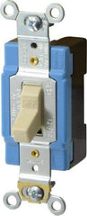 Cooper Wiring Devices - 1 Pole, 120 to 277 VAC, 15 Amp, Industrial Grade, Toggle, Wall and Dimmer Light Switch - 1.31 Inch Wide x 3.28 Inch High - Caliber Tooling